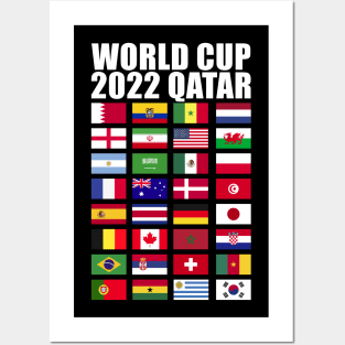 World Cup Qatar 2022 Nation Posters and Art